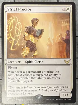 STRICT PROCTOR 033 Strixhaven School of Mages MTG Magic the Gathering - Image 1