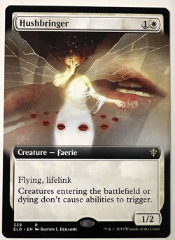 MTG Magic the Gathering Hushbringer (339/477) Throne of Eldraine Extended Art - Image 1