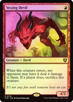 Vexing Devil (Foil) - INR - Rare - Magic MTG Pack Fresh - Image 1