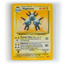 Pokemon - Magneton Holo - 9/102 - Base Set - Rare Card - NM - Image 1