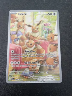 Pokemon Eevee Illustration Rare Twilight Masquerade 188/167 Small Nick - Image 1