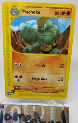 Pokemon Card Machoke Uncommon 85/165 Expedition Base Set LP - Image 1