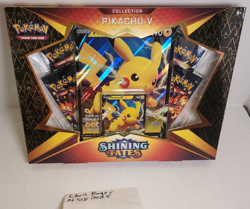 Pokemon TCG Sword & Shield Shining Fates Pikachu V Collection Box Factory Sealed - Image 1
