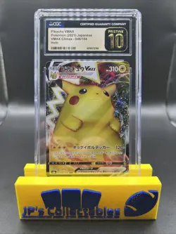 2021 Pokemon VMAX Climax Japanese Pikachu VMAX #46 Holo CGC Pristine 10 - Image 1