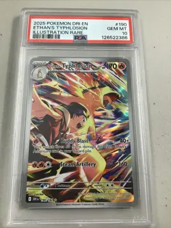 Ethan’s Typhlosion #190 Pokemon Destined Rivals Illustration Rare PSA 10 - Image 1