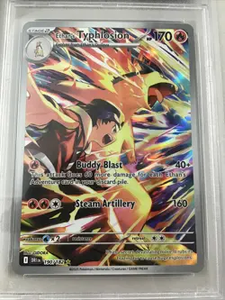 Ethan’s Typhlosion #190 Pokemon Destined Rivals Illustration Rare PSA 10 - Image 2