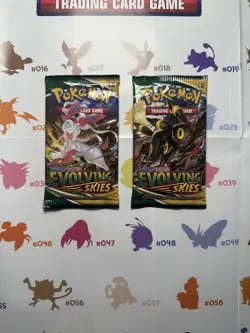 Pokemon Sword & Shield Evolving Skies Lot of 2 Booster Packs Umbreon & Sylveon - Image 1