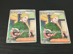 Pokemon Lt. Surge’s Bargain Full Art (NM) #170/132 Mega Evolution x2 - Image 1