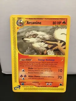 Arcanine Pokemon Skyridge 3/144 Rare - Image 1