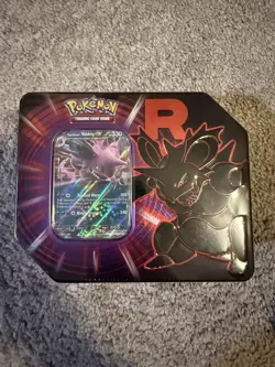 Pokemon Destined Rivals Team Rockets Nidoking EX Tin - FACTORY SEALED! - Image 1