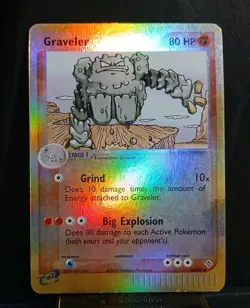 Vintage Pokemon TCG Graveler 29/97 Reverse Holo Foil EX Dragon E Reader Series - Image 3