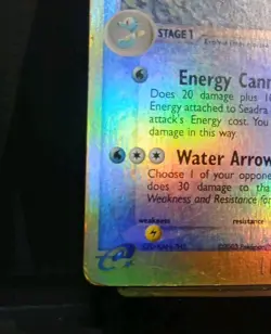 Pokemon TCG - Seadra 39/97 Reverse Holo Rainbow Foil EX Dragon E Reader Series - Image 3