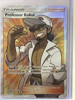 Pokemon TCG Professor Kukui Sun & Moon 148/149 Holo Full Art Ultra Rare - Image 1
