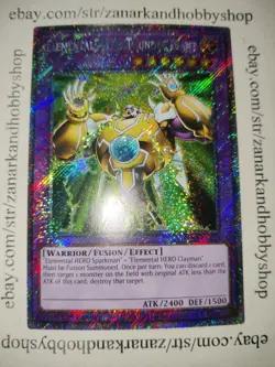 Yugioh Elemental HERO Thunder Giant 1st Edition Platinum Secret Rare RA03-EN153 - Image 1