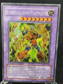 Yu-Gi-Oh! Elemental HERO Plasma Vice CT04-EN006 ScR MP - Image 1