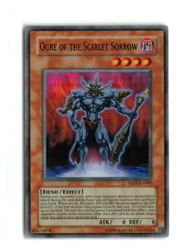 OGRE OF THE SCARLET SORROW ABPF-EN005 SUPER RARE YUGIOH TCG MP - Image 1