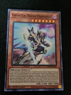 YUGIOH MP20-EN012 FANTASTICAL DRAGON PHANTAZMAY SUPER RARE 1ST EDITION VLP - Image 1