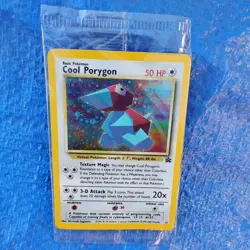 COOL PORYGON Pokemon Card - SEALED - Black Star Promo #15 - discount - crease - Image 3
