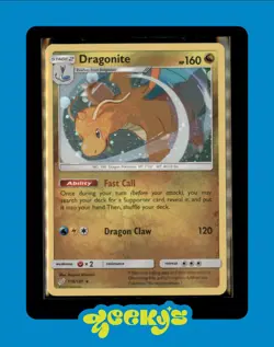 Pokemon TCG Sun & Moon Dragonite Card 119/181 Cosmos Holo Rare Promo - Image 1