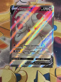 Alcremie V - 064/072 - Pokemon Shining Fates Sword Shield Full Art Rare Card NM - Image 1