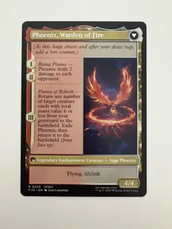 Joshua Phoenix’s Dominant / Phoenix Warden of Fire MTG Magic Card NM Mint FIN - Image 2