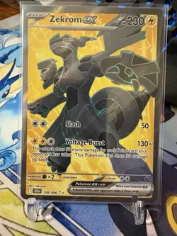 Pokemon Zekrom EX 158/086 Black Bolt Full Art Card Mint Condition - Image 1