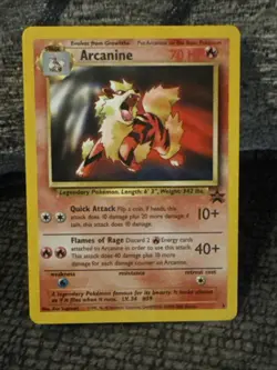 Arcanine Black Star Promo #6 Pokemon Card WOTC 1999 Vintage - Image 1