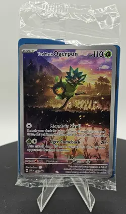 Teal Mask Ogerpon 123 Sv: Scarlet & Violet Promo Card Sealed Unopened Free Ship - Image 2