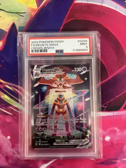 Deoxys Vmax GG45/GG70 Crown Zenith PSA Graded 9 Pokemon Trading Card Game - Image 1