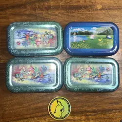 Pokemon Promo Tin w/ Cards - Charmander Bulbasaur Squirtle & Pikachu Collection - Image 3