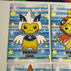 Rare Hearts Holo Pokemon Card Database Christmas Set Poncho Pikachu FULL SET! - Image 2