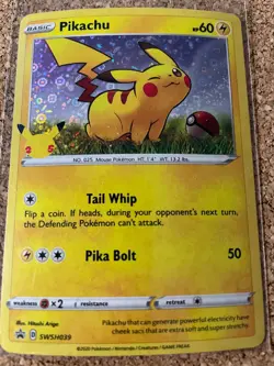 McDonalds Pokemon Card Pikachu Holo Mint Free Ship - Image 1