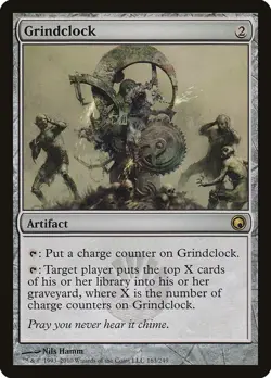 MTG Magic the Gathering 1x NM FOIL Grindclock - Scars of Mirrodin x1 - Image 1