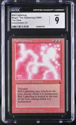 Ball Lightning, The Dark MTG. CGC 9 Mint! - Image 1
