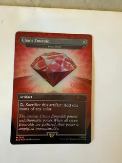 Chaos Emerald (Lotus Petal) Red 7032 Secret Lair Drop Sonic Bonus MTG - Image 1