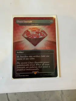 Chaos Emerald (Lotus Petal) Red 7032 Secret Lair Drop Sonic Bonus MTG - Image 2