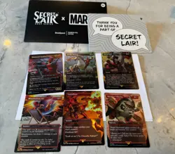 *FOIL* Secret Lair x Marvel Deadpool Rainbow Foil Edition Set MTG - Image 2