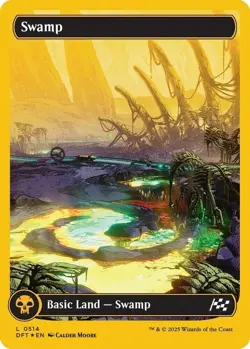 Swamp (First-Place Foil) #514 MTG Aetherdrift NM X1 - Image 1