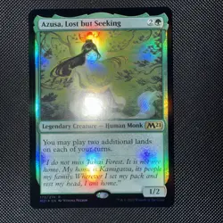 Azusa, Lost but Seeking Core Set 2021 Foil MTG Rare - Image 2