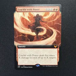 Crackle with Power (Extended Art) Strixhaven Regular Mythic Rare NM MTG - Image 1