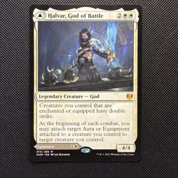 Halvar, God of Battle Kaldheim Regular Mythic Rare NM MTG - Image 1