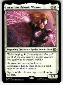 ARACHNE, PSIONIC WEAVER #2 (RARE) MTG MARVEL'S SPIDER-MAN - Image 1