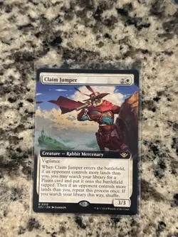 1x Claim Jumper, Outlaws of Thunder Junction, Extended Art, Magic MTG NM - Image 1