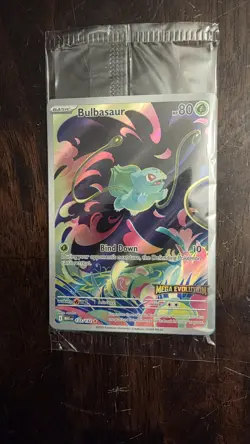 Pokemon Bulbasaur 133/132 Pokemon TCG Mega Evolution Stamped Promo - Image 1