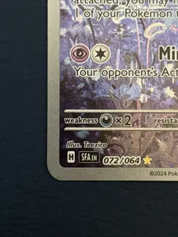 Pokemon TCG Shrouded Fable Munkidori Illustration Rare 072/064 NM - Image 4