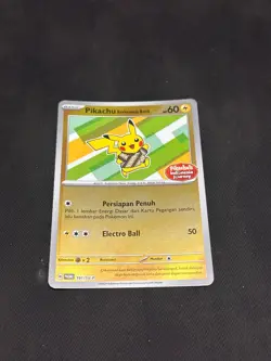 Pokemon TCG Bahasa Indonesia Language Pikachu Berkemeja Batik V1 191/SV-P HOLO - Image 1