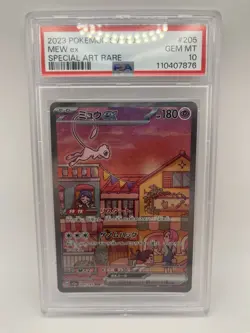 2023 Pokemon Japanese SV2a Mew EX 205/165 PSA 10 Gem Mint Special Art Rare - Image 4