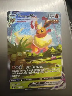 JUMBO Oversized Flareon VMAX Promo Alt Art SWSH180 Pokemon Premium Collection NM - Image 1