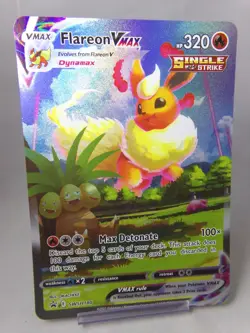 Pokemon Flareon VMax Jumbo Oversized Foil Black Star Promo SWSH180 071222WT2 - Image 1