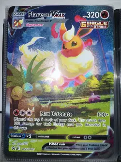 JUMBO Oversized Flareon VMAX Promo Alt Art SWSH180 Pokemon Premium Collection NM - Image 1